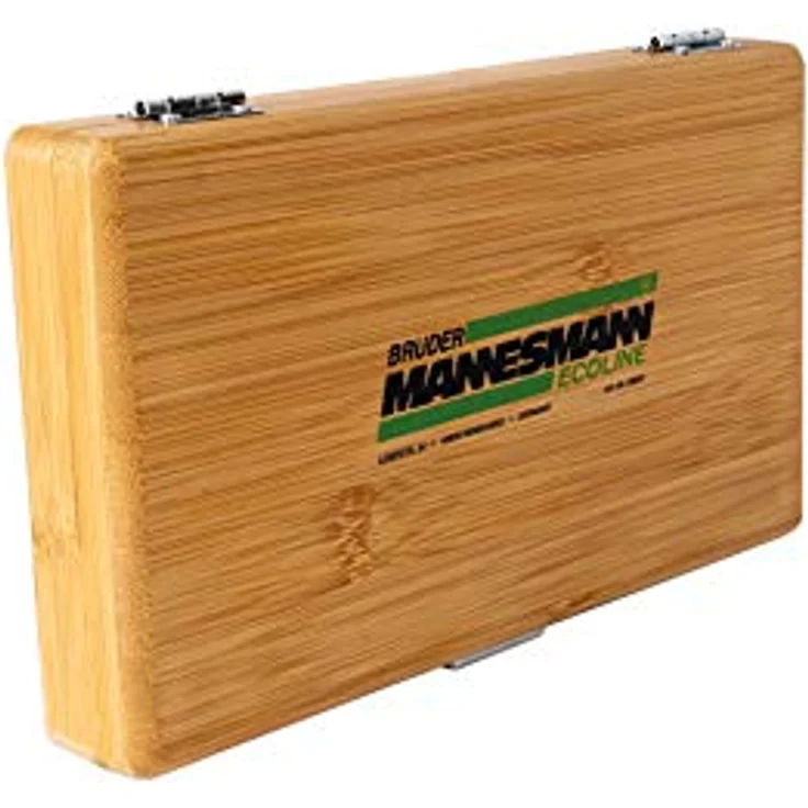 Brüder Mannesmann Werkzeugsatz im Bambuskoffer, 41-tlg – Bild 3
