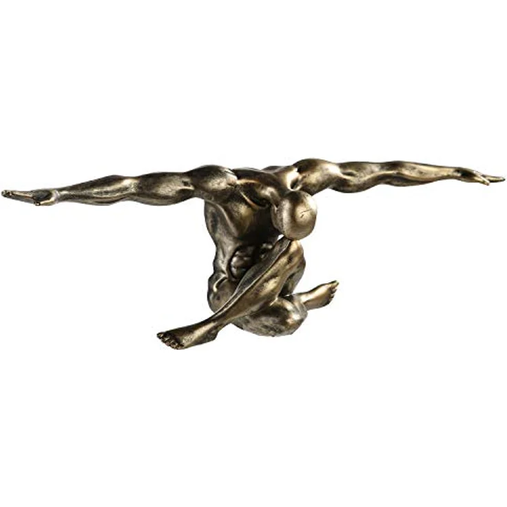 Casablanca Figur Cliffhanger antik champagner 61 cm 59794 – Bild 2