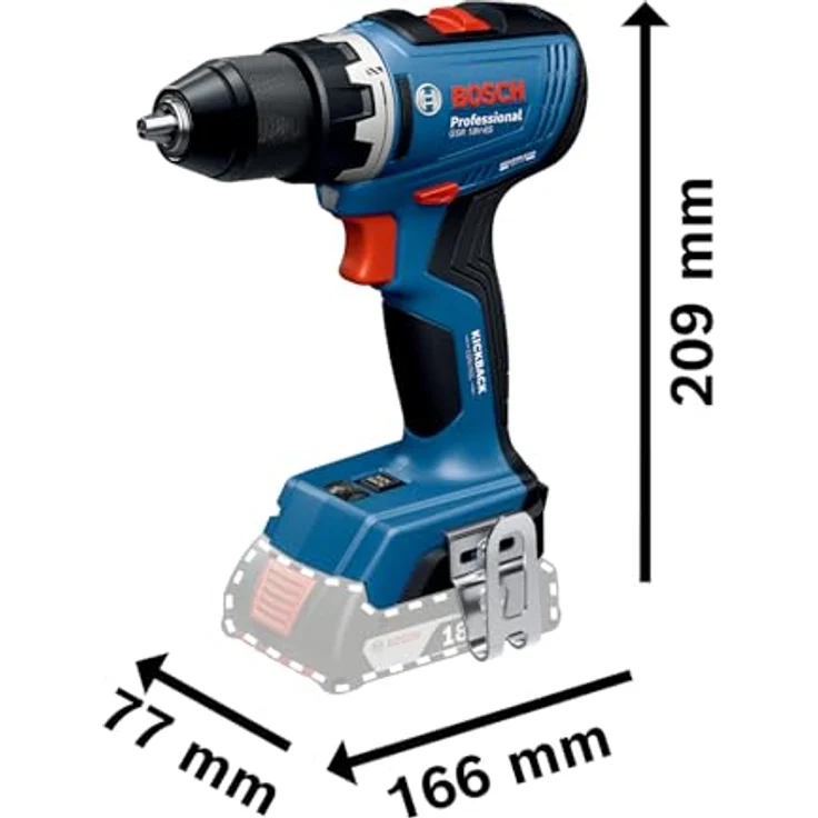 Bosch Akku-Bohrschrauber GSR 18V-65, L-BOXX-Koffer, 63 Nm Drehmoment, blau – Bild 5