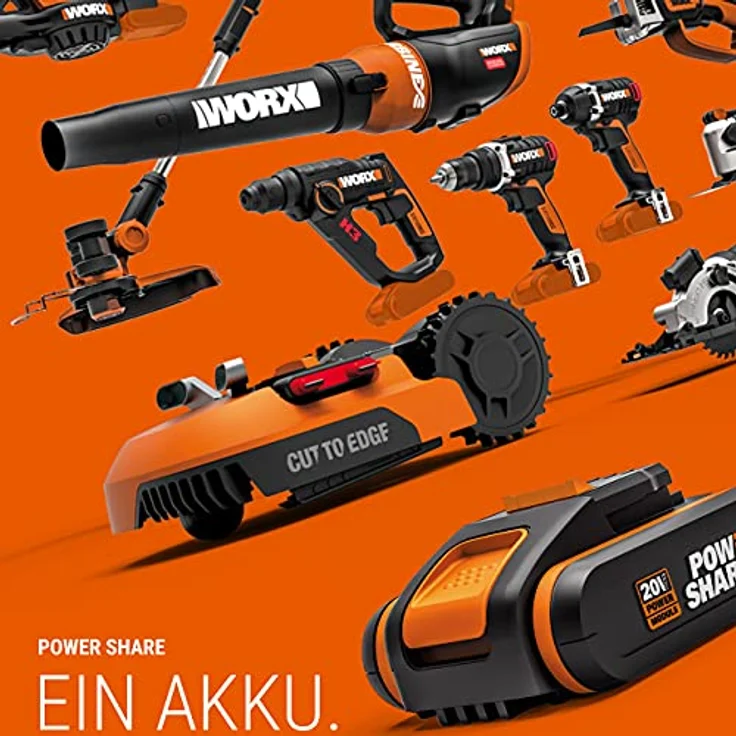WORX WX550.9 Stichsäge zum Schneiden von Holz, Stahl & PVC, 2-in-1 Universalsäge mit Stich- & Säbelsäge & schneller Umstellung, mit Staubbläser & Pendelhub, ohne Akku & Ladegerät – Bild 6