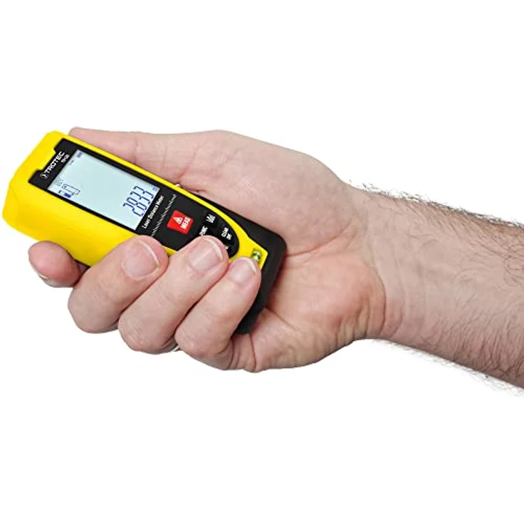 TROTEC Lasermessgerät Entfernungsmesser TD120, Berechnung von Rechteckflächen und -volumen, robust und kompakt, IP40-Ausführung, 360°-Neigungssensor – Bild 6