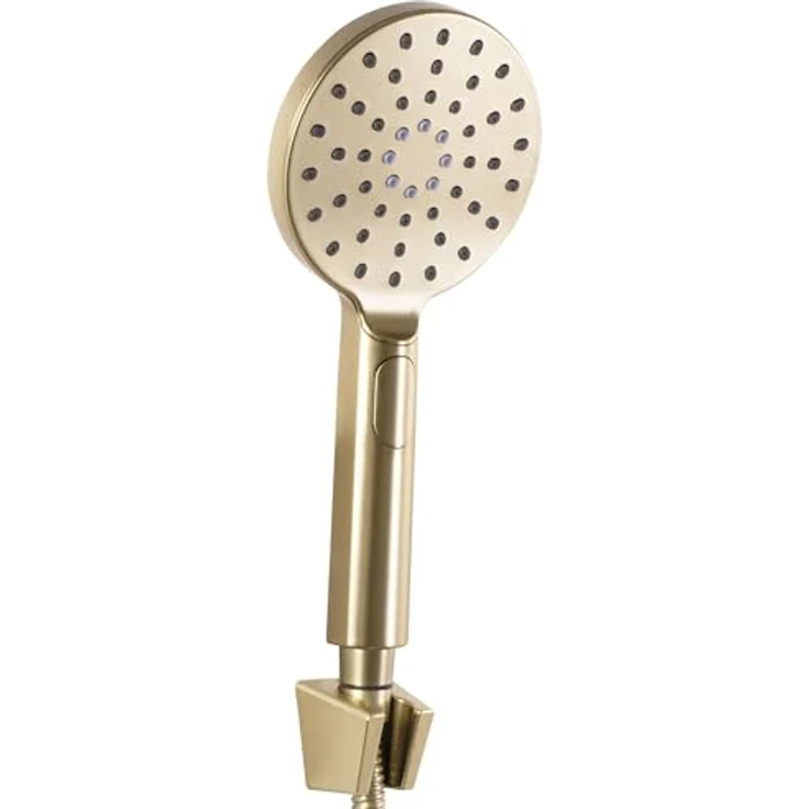 Rea Badewannenarmatur Marco, Komplettset mit Handbrause, gebürstetes Gold, ergonomisches Design - 19X15X11,5CM – Bild 4
