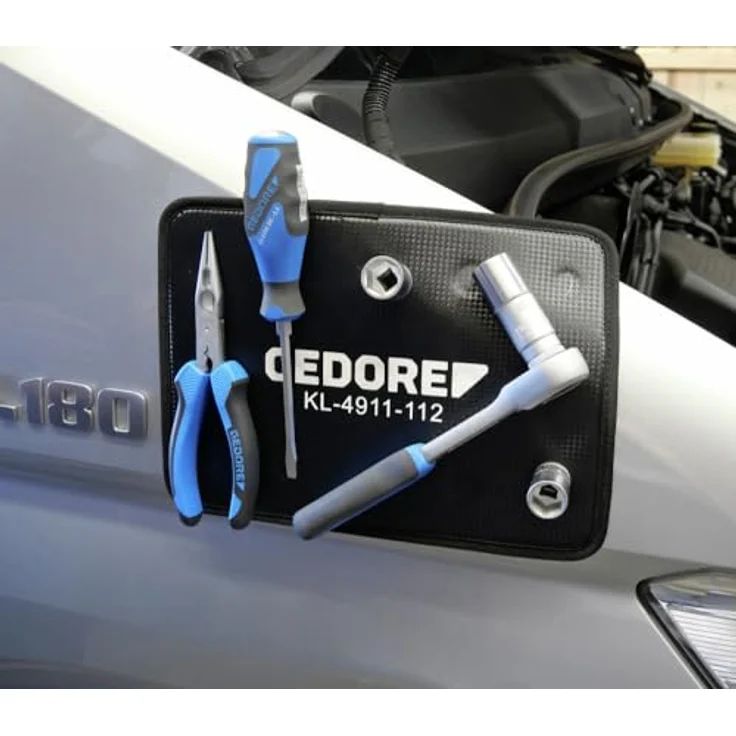 Gedore Automotive KL-4911-113 Magnetmatte, 305 x 50mm, starke Magnetkraft zur sicheren Fixierung von Werkzeugen und Teilen, wasser- und ölbeständig – Bild 2