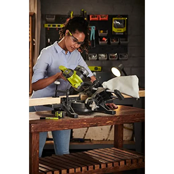 Ryobi Akku Kapp- & Gehrungssäge 18 V Sägeblattdurchmesser 190 mm ohne Akku – Bild 2