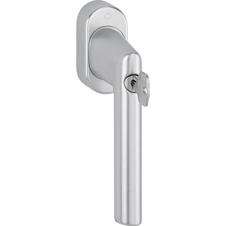 HOPPE Fenstergriff Amsterdam 0400S/US9056, abschließbar, 100NM, Aluminium, 32-42mm, silberfarben