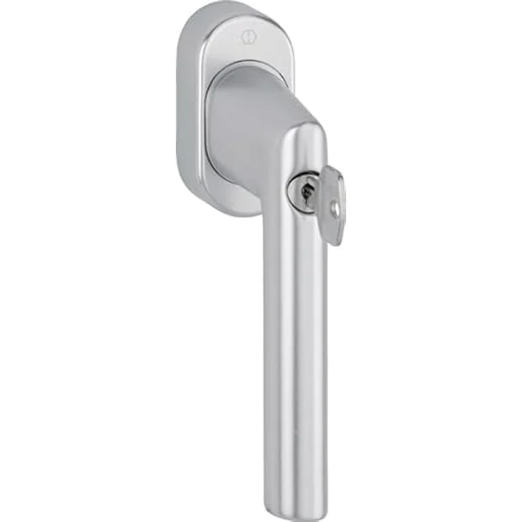 HOPPE Fenstergriff Amsterdam 0400S/US9056, abschließbar, 100NM, Aluminium, 32-42mm, silberfarben