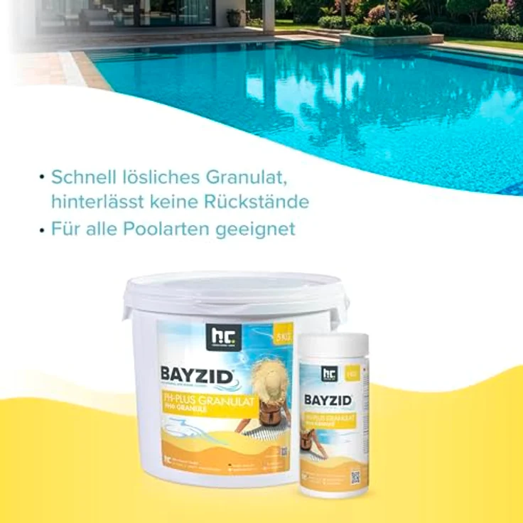 1 x 5 kg BAYZID pH Plus Granulat für den Pool – Bild 7