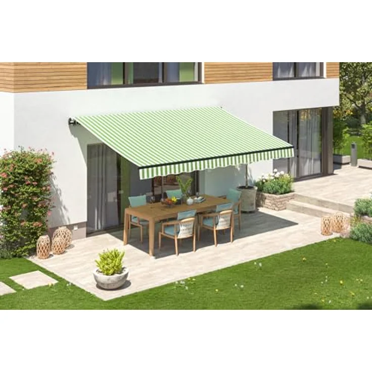 empasa Elektrische Gelenkarmmarkise 'START PLUS' Markise Sonnenmarkise Sonnenschutz, komplett vormontiert, verschiedene Größen und Farben – Bild 2