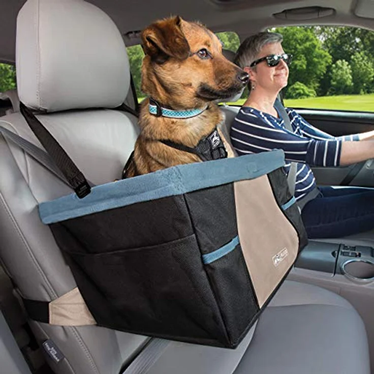 Kurgo Rover Hunde-Autositz, Inklusive Autogurt, Einfache Montage, Für Hunde bis zu 9 kg empfohlen, Schwarz/Blau – Bild 3