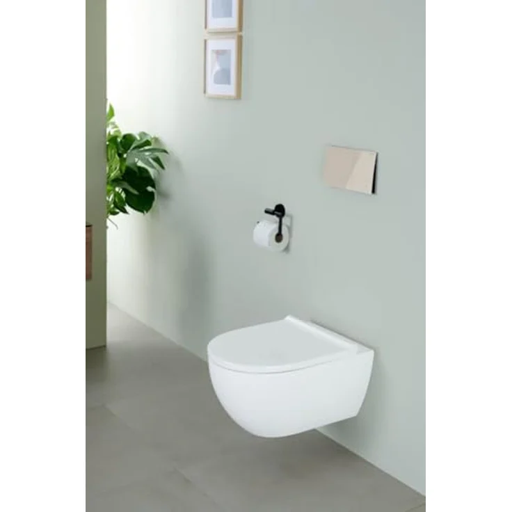 Geberit Acanto Set Wand-WC + Bidet, weiss KeraTect, Spülrandlos, TurboFlush-Spültechnik – Bild 10