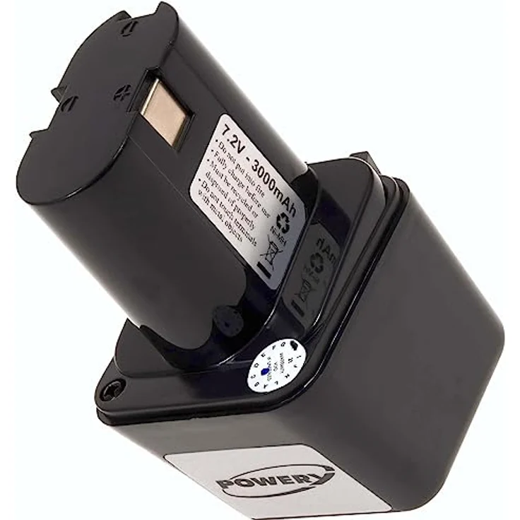 akku-net Akku für Bosch Typ 2607300001 NiMH, 7,2V, 3000mAh, Schwarz, hohe Kompatibilität und Sicherheit – Bild 1