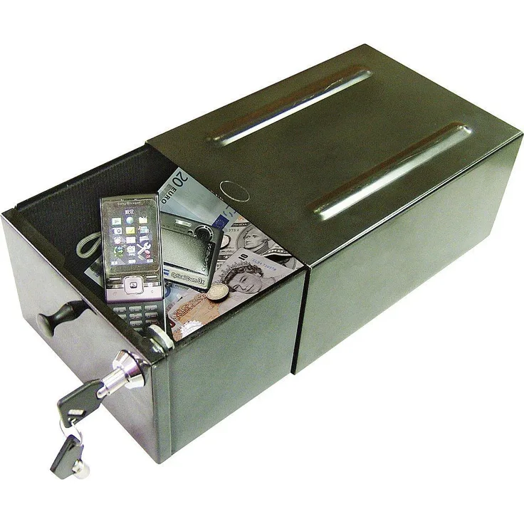 Milenco Tresor Caravan Safe zum Festeinbau, Stahl, 4-stelliger Code, schwarz