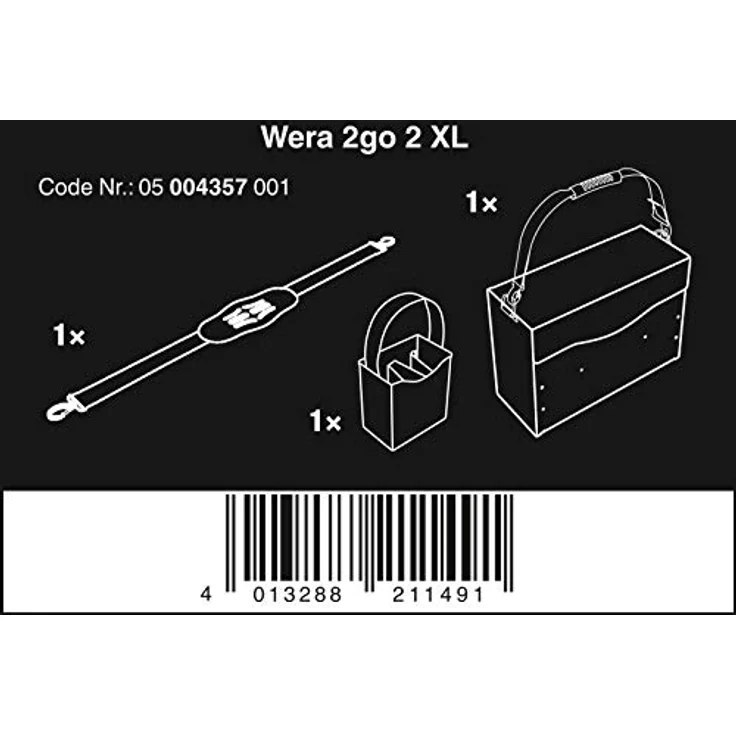 Wera 05004357001 2go 2 XL Werkzeug-Container – Bild 3
