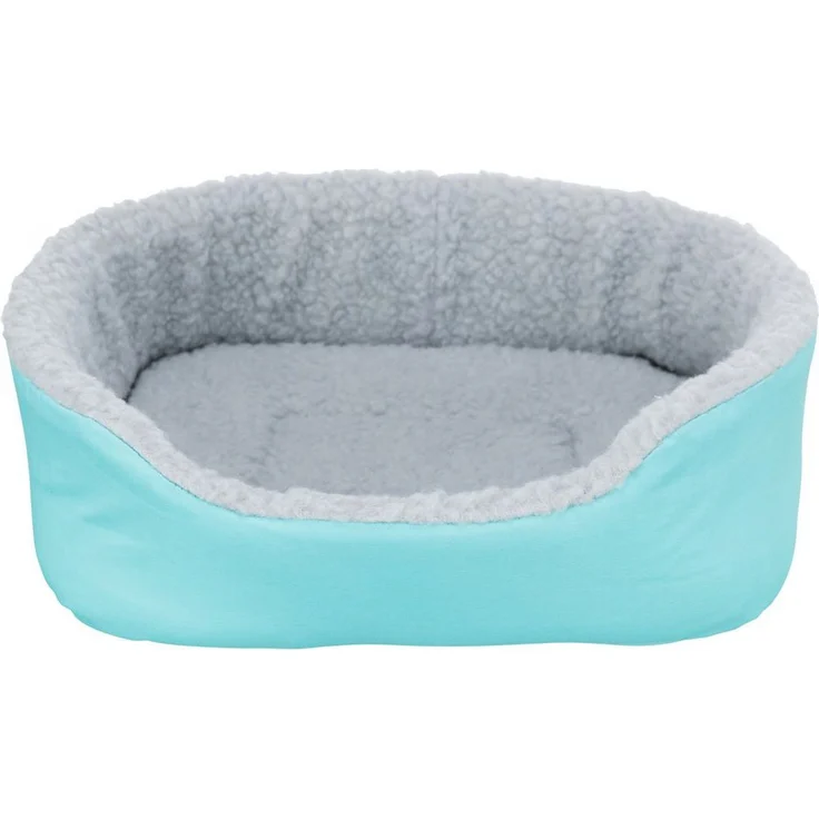 TRIXIE Tierbett Trixie Kleintierkuschelbett - ca. 30 x 27 cm, Nylon mit kuscheligem Lammfell-Imitat, verschiedene Farben – Bild 1