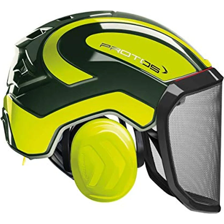 Protos Helm Integral Forest schwarz/gelb, feines Visier – Bild 10