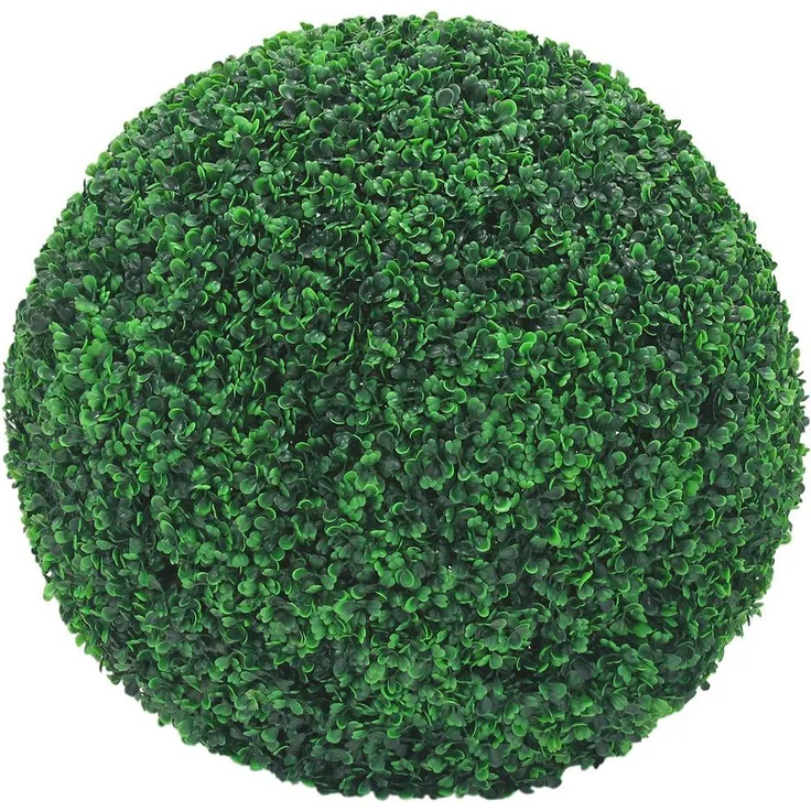 Kunstpflanze Deko Buchsbaum Künstlich Buchsbaumkugel Buchskugel 55 cm Kunstpflanze, Decovego