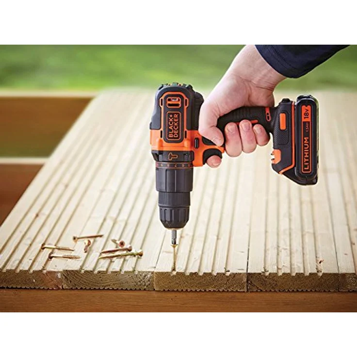 Black Decker BDCHD18-QW Akkuschrauber,81 W,18 V,Schwarz-Orange – Bild 5