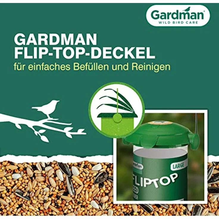 Gardman A01235 Futtersäule Kunststoff gr. Ausführung für Mischfutter – Bild 2