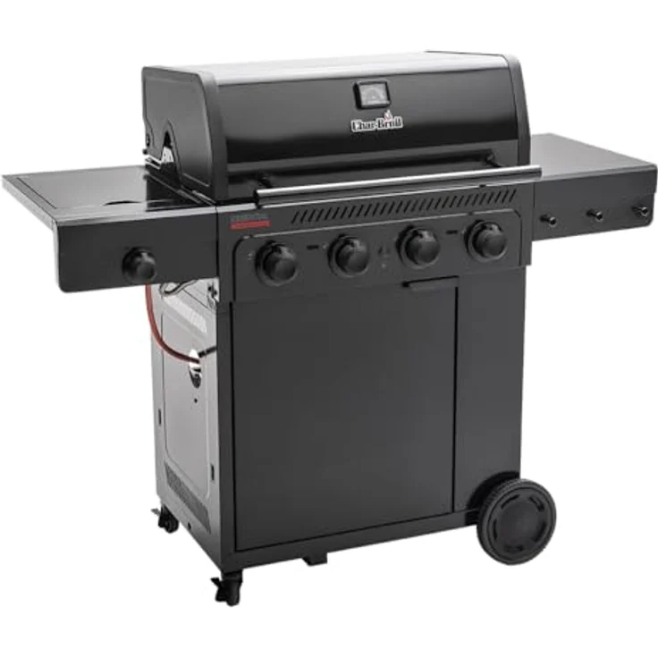 Char-Broil Essential 4 G Gasgrill mit Tru-Infrared, 4 Brennern, SureFire-Zündung, Gear Trax & Stauraum-Schrank – Bild 4