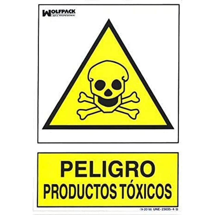 WOLFPACK Schild Gefahr, Giftstoffe, Toxicos, 30 x 21 cm – Bild 1