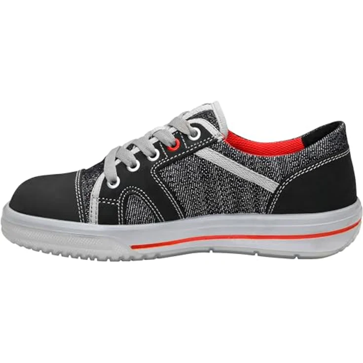 ELTEN SENSATION Lady Low ESD S2 Sicherheitsschuh, Hydrophobiertes Textilmaterial in Jeans-Optik/Hydrophobiertes Nubukleder – Bild 3