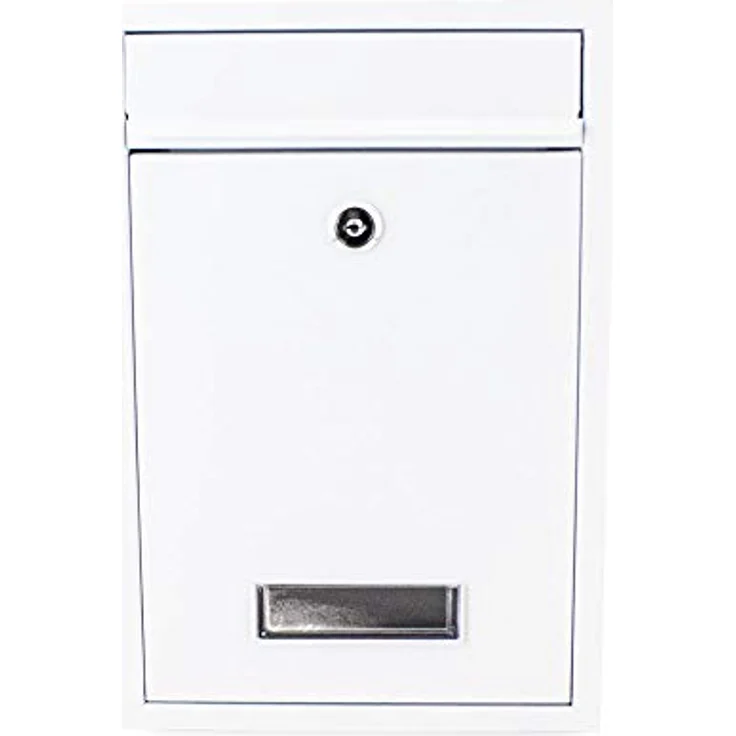 Mini Briefkasten Wandbriefkasten erweiterbar zur Briefkastenanlage Weiß – Bild 4