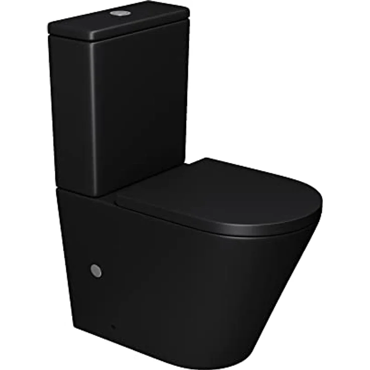 doporro Design-WC Stand108T inkl. Softclose Absenkautomatik 36x60,5x82,5cm Stand-Toilette Anthrazit spülrandlos – Bild 1