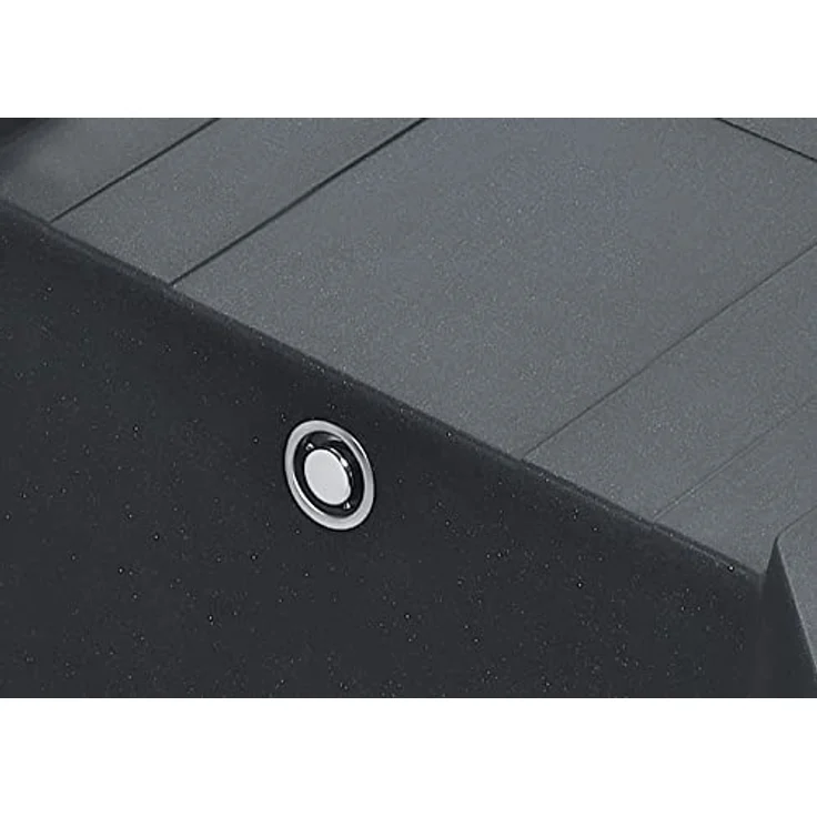 FRANKE Spüle URBAN UBG 611-86 in BLACK MATT mit Excenterbedienung Drehknopf Edelstahl/Ausschnittmaß 840 x 480 mm R15 / Granitspüle – Bild 3