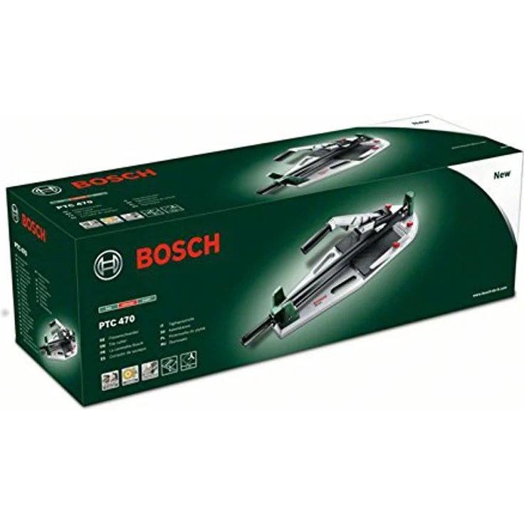 Bosch Fliesenschneider PTC 470, Karton (Max. Schnittlänge 470 mm, max. Fliesenstärke 12 mm, Winkelanschlag 0-45°) – Bild 3