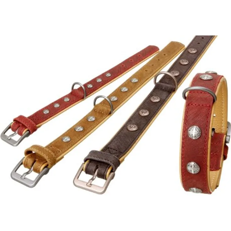 Karlie Halsband Buffalo Oriental L: 40 cm B: 30 mm dunkeltrot-braun