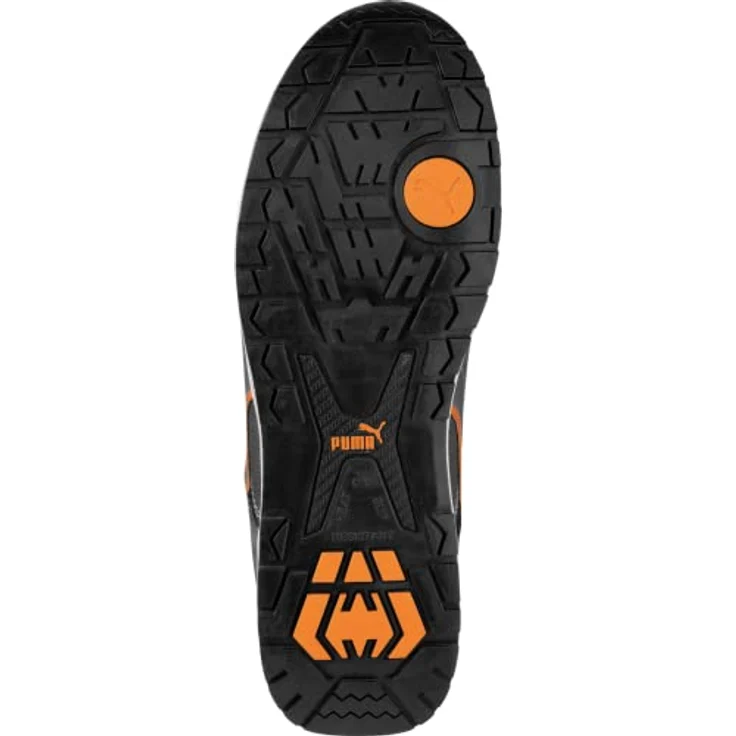 PUMA Safety Crosstwist Low, Sicherheitsschuh S3 HRO SRC mit Fiberglaskappe und flexiblem FAP®-Durchtrittschutz, blau-orange – Bild 2