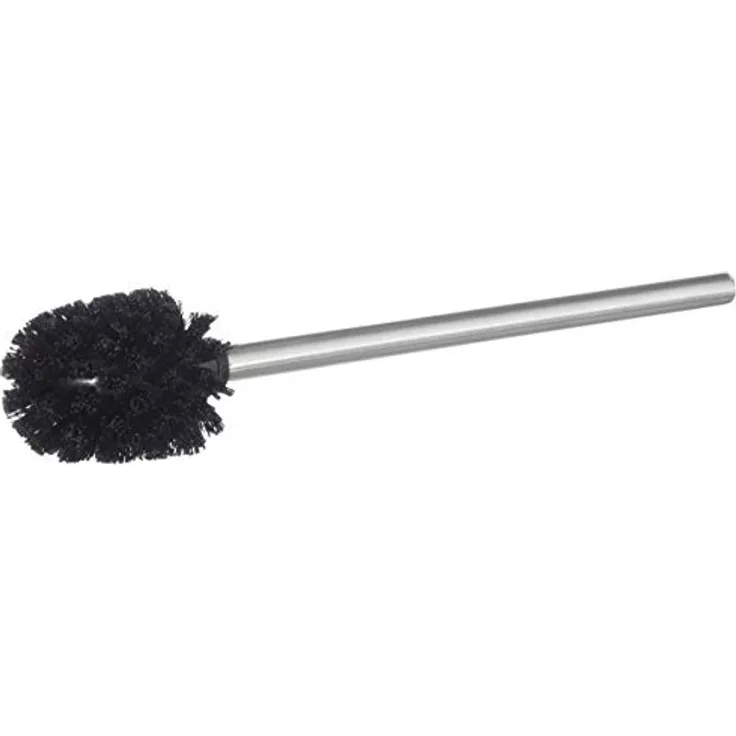 Zeller 98012 Ersatz-WC-Bürste, Edelstahl ø 7.5 x 39.5, schwarz, 1 - Pack