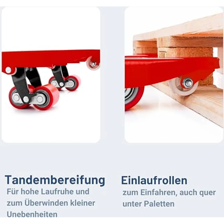 Pallit Gabelhubwagen COLOR, 2500 kg Tragkraft, 1150 mm Gabellänge, manuell hydraulisch, RAL 2011 tieforange, PU Rollen – Bild 3