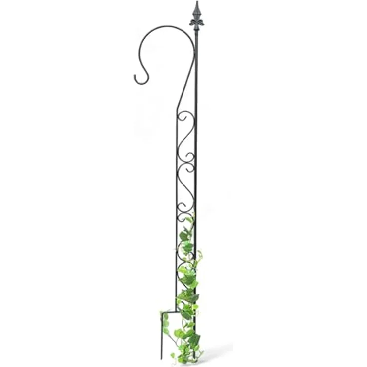 DanDiBo Rankhilfe mit Halter 23299 Rankgitter aus Metall H-144 cm B-27 cm Kletterhilfe – Bild 2