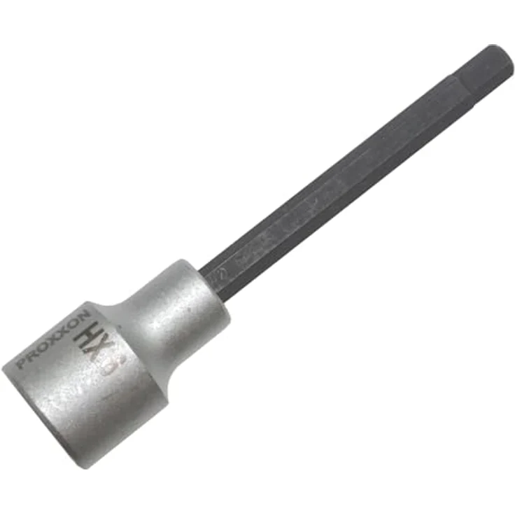 PROXXON INDUSTRIAL Bohrer- und Bitset 23475, 100 mm Innensechskant-Einsatz aus Chrom-Silicium-Mangan-Molybdän-Stahl, Größe HX 6 mm – Bild 1