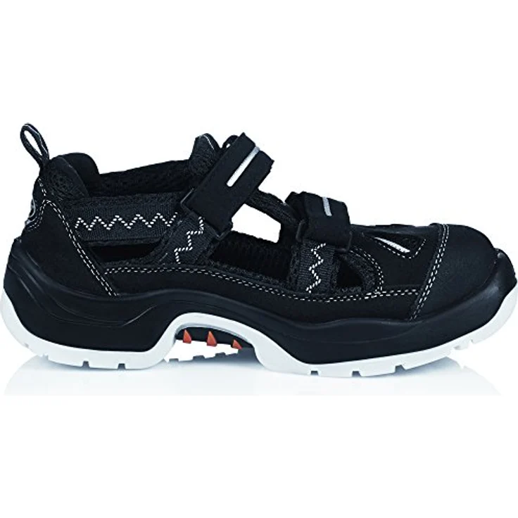 BIG RUNNEX® S1-ESD-Sicherheitsklettsandalen TeamStar, Alu-Protection, ESD, schwarz/silber – Bild 3