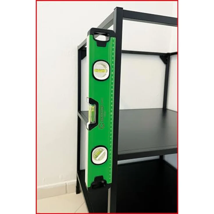 KS Tools 512.0510 COMPETITION Wasserwaagen-Satz, 3-tlg, Aluminium mit 3 Acrylglas-Blocklibellen, 400 + 600 + 1000 mm – Bild 5