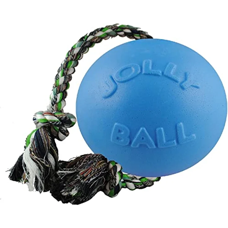 Jolly Pets JOLL050B Hundespielzeug - Ball Romp-n-Roll, 15 cm, hellblau – Bild 1