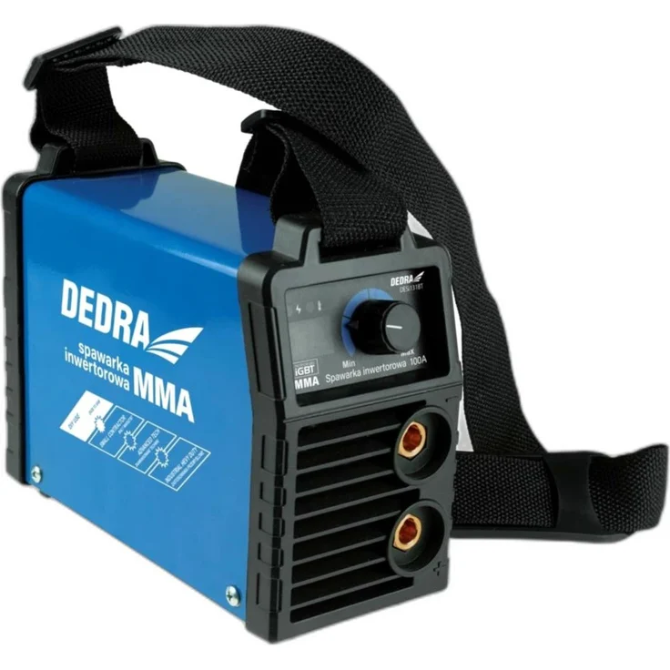 Dedra DESI131BT, 100A Inverter-IGBT-Schweißmaschine mit Hot Start, Anti Stick und LCD-Display, kompakt und transportabel