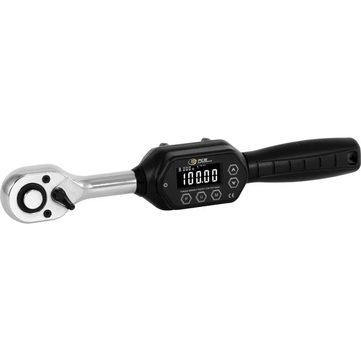 PCE Instruments PCE-TWT 100N, Digitaler Drehmomentschlüssel Außen-Vierkant, 0.01 - 100 Nm, mit Hintergrundbeleuchtung und Speicher für 999 Messwerte