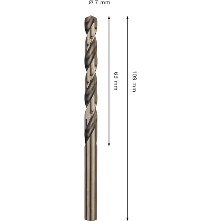 Bosch Accessories 2608577607 Metall-Spiralbohrer HSS-Co für Edelstahl, hohe Lebensdauer und Präzision, 1 Stück – Bild 3