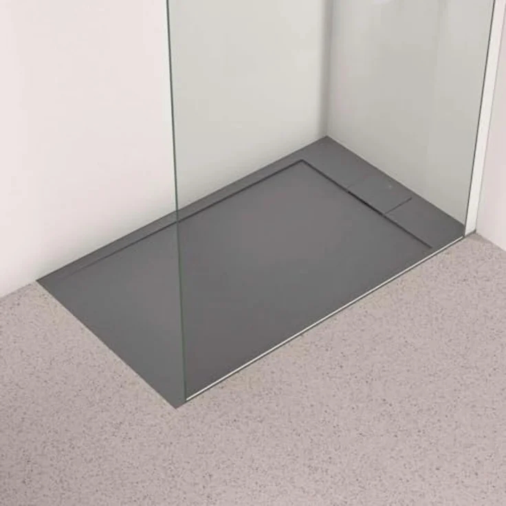 Ideal Standard, Duschwanne, Ultra Flat S i.life Rechteck-Brausewanne, 1200x700x30mm, Quarzgrau – Bild 3