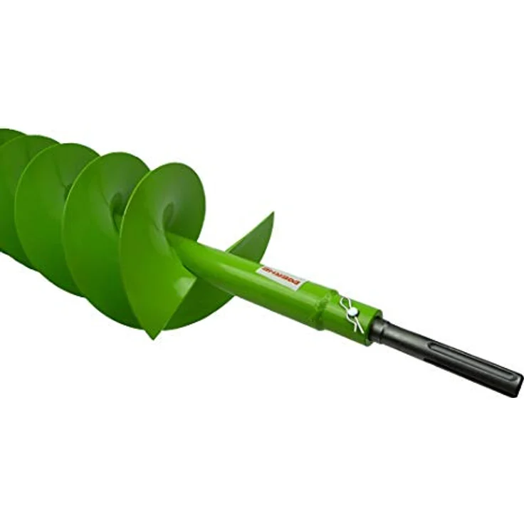 WERHE Erdbohrer 80mm mit SDS Max Adapter – Robuster Stahl für Baumpflanzung und Zaunbau, präzise Bohrspitze, kompatibel mit Bosch und Makita Bohrmaschinen – Bild 4