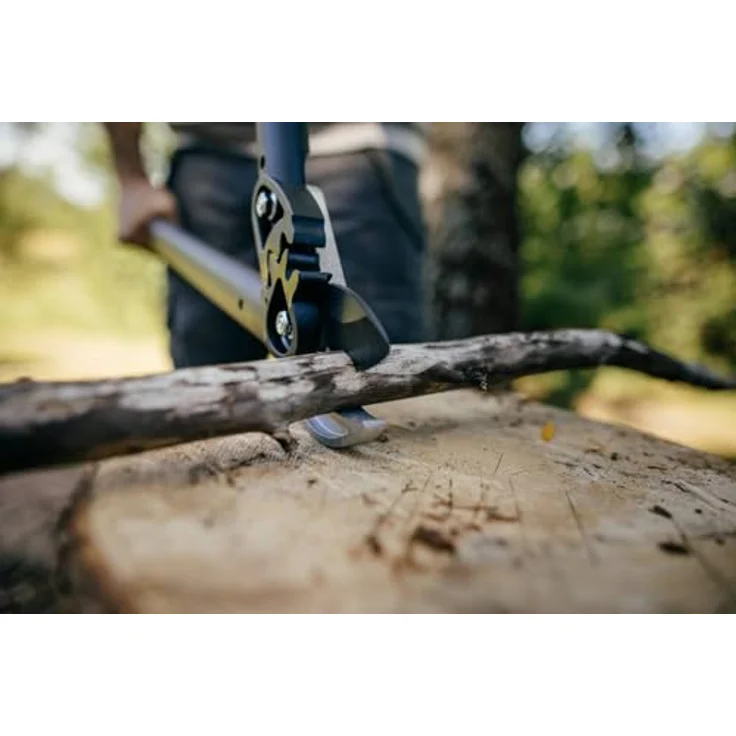 Fiskars PowerGear Amboss-Getriebeastschere für trockene Zweige und Äste, Antihaftbeschichtet, Gehärteter Präzisionsstahl, Länge 69 cm, Schwarz-Orange, L77, 1000583 – Bild 7