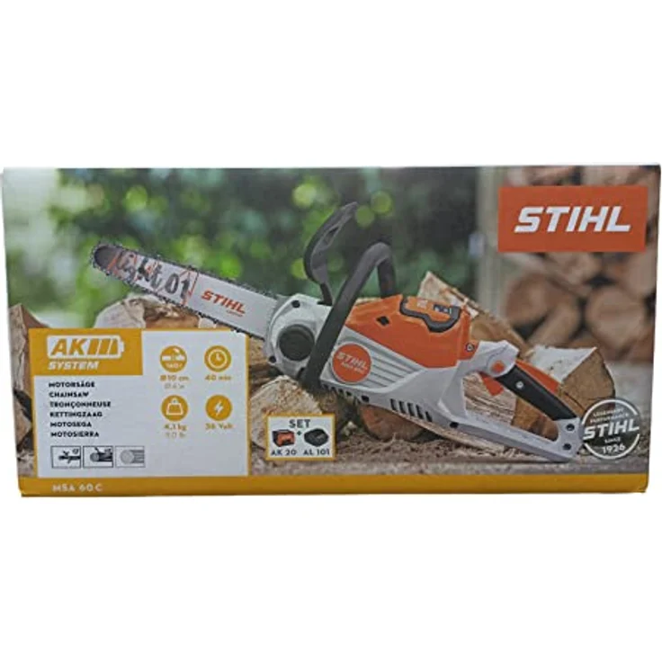 STIHL Akku-Kettensäge "MSA 60 C-B", 30 cm Schienenlänge, mit Akku und Ladegerät, leise, PM3-Kettentyp, QuickStop Super-Kettenbremse, Ematic-System. – Bild 2