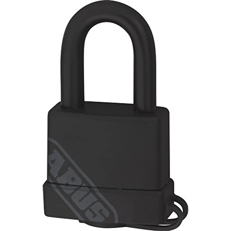 ABUS Messing-Vorhangschloss 70-35 mit Kunststoffmantel, schwarz, 53971 – Bild 4