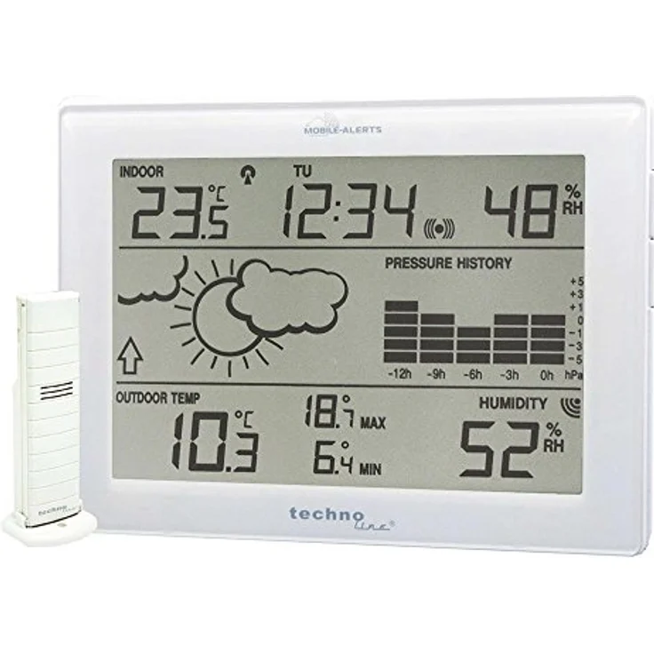 Technoline MA 10410, Wetterstation mit Mobile-Alerts-Integration, Weiss – Bild 1