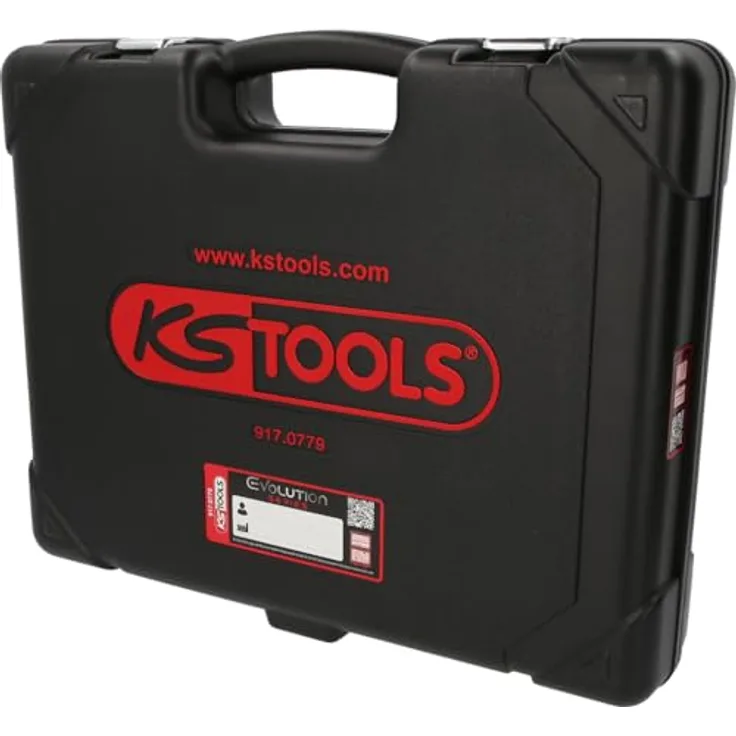 KS Tools Kunststoff-Leerkoffer für 917.0779, robuster Werkzeugkoffer in Schwarz