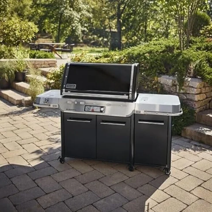 Weber Summit FS38X E, Smart Gasgrill mit 5 Brennern, Touchscreen und Smartphone-Steuerung, schwarz – Bild 4