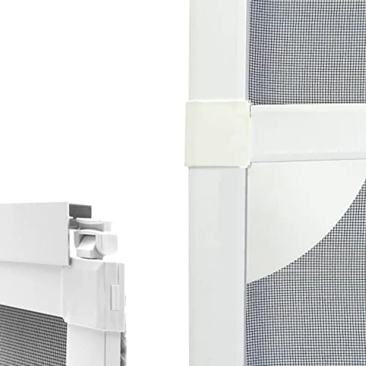 APANA Insektenschutz Schiebetür mit Aluminiumrahmen, Mückenschutz Tür 120 x 240 cm, weiß, langlebig und pflegeleicht – Bild 2